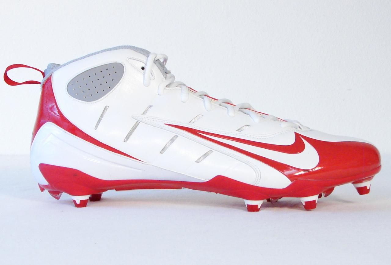 red and white nike cleats