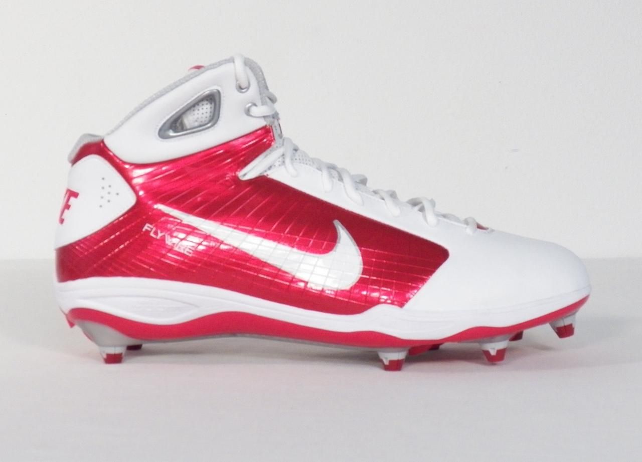 red and white nike cleats