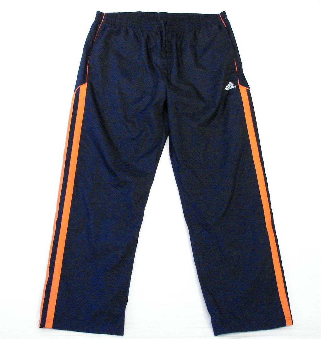 blue and orange track pants