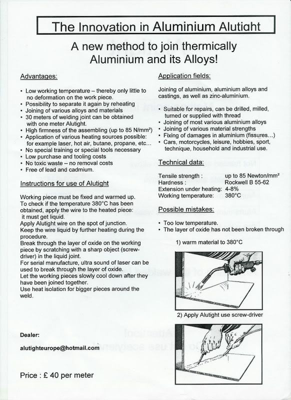 Alutite Soldering Aluminum