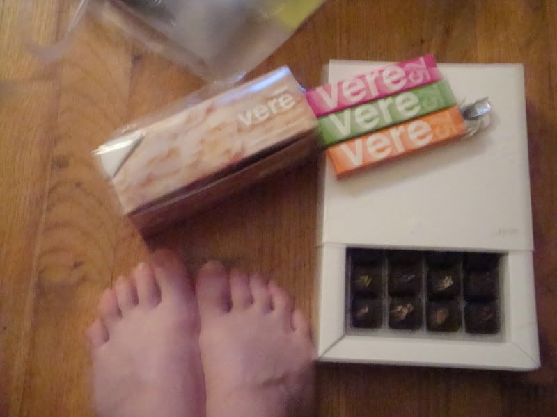 chocolate and feet
