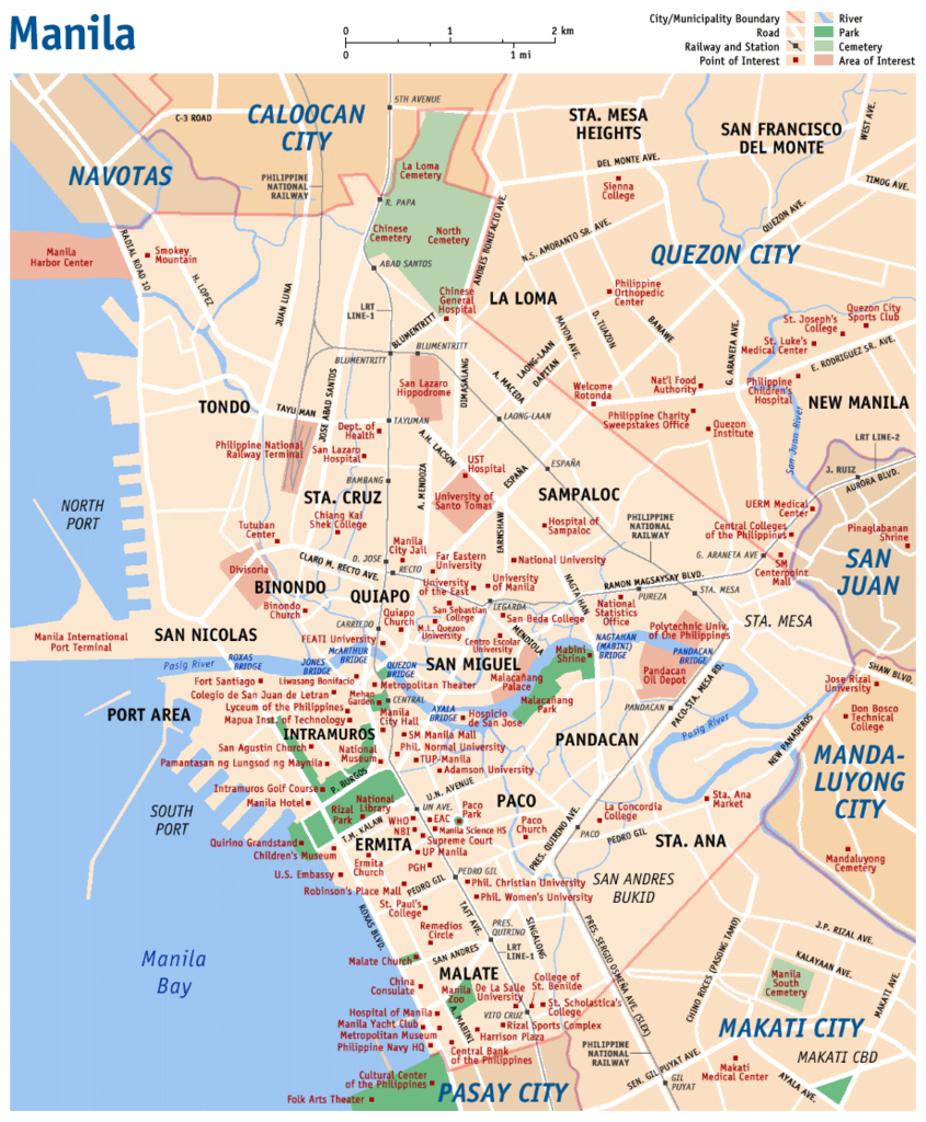 Map Manila