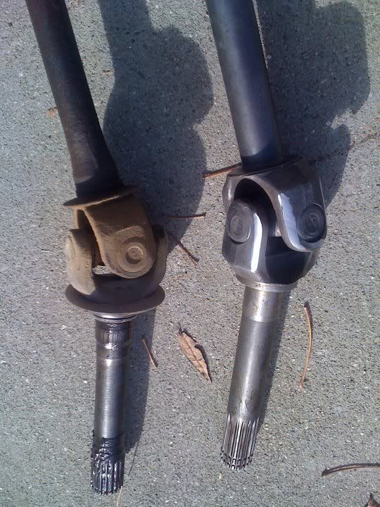 Grinding dana 44 knuckles to make axle changes easier Pirate 4x4