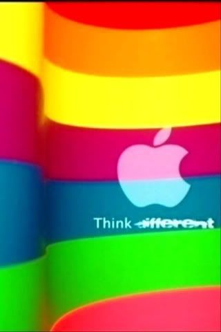 Sfondo per iTouch e iPhone: rainbow Apple 1 rainbow Apple