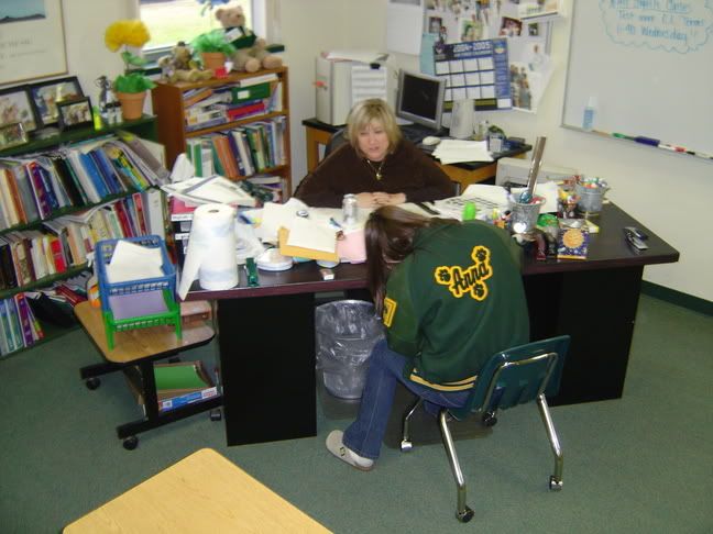 Messy Teacher Desk