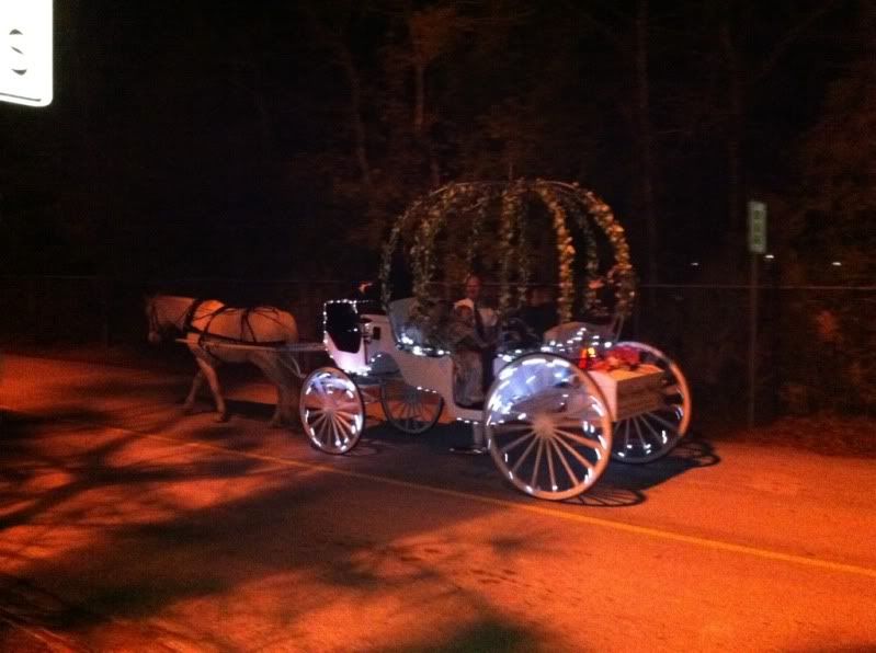 Cinderella carriage rides at the Girl Scout Daddy & Daughter Dance in Jacksonville, FL