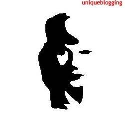 Man Playing the Horns or just a woman sillhouette