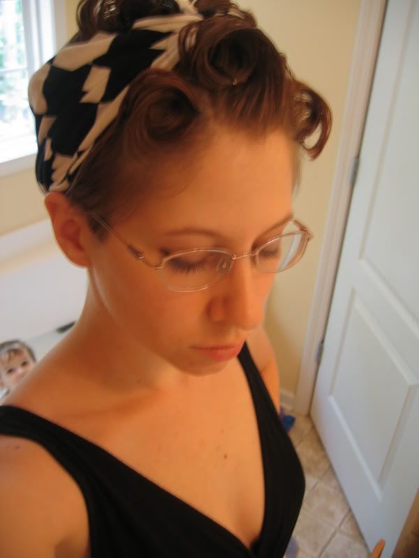 Rolls And Bandana With Super Short Hair Vintagehair Livejournal
