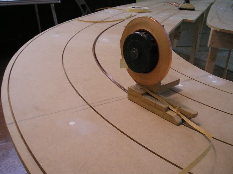 slot car track copper tape