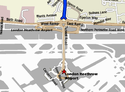 Map London Heathrow Airport 