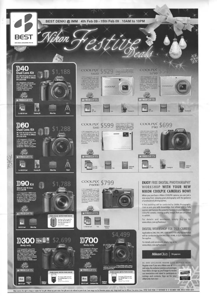 Best Denki Nikon Promotion 4-15 Feb 2009