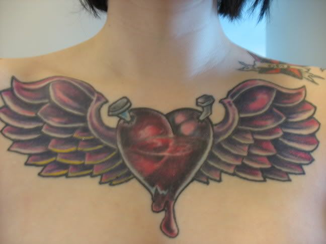 bleeding heart flower tattoos