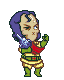 tiny M'Quve shaking his fist