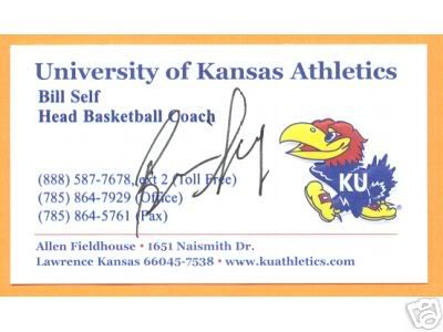 Coach Self’s Business Card