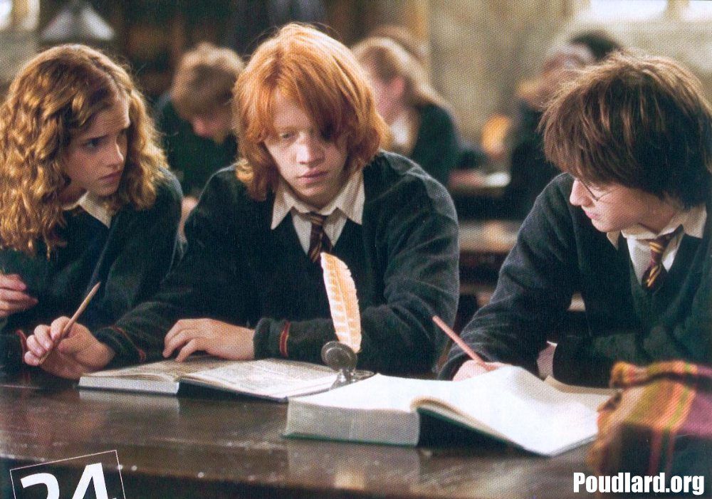 hermione, ron and harry
