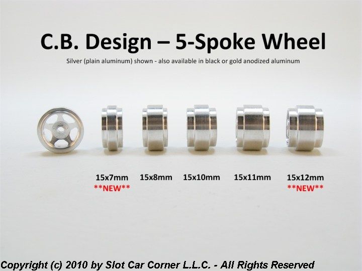 cb design slot car wheels