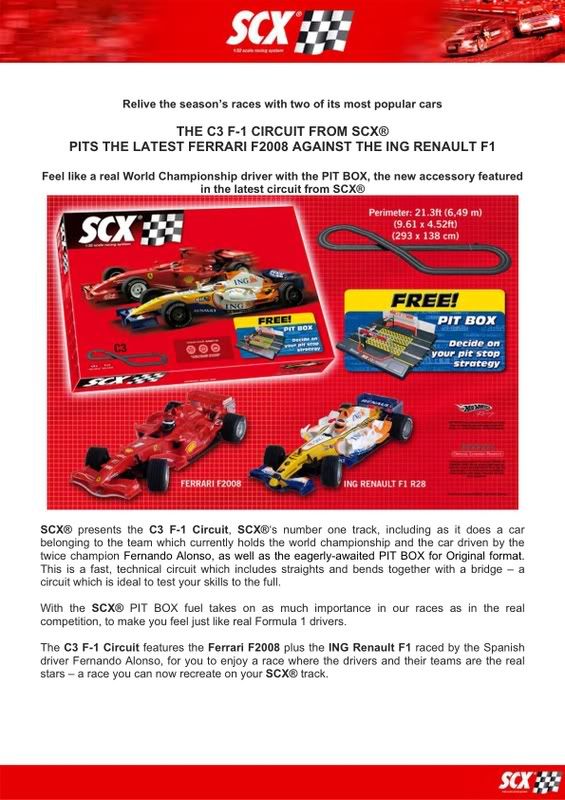 Labels F1 Ferrari Formula 1 McLaren motorsport SCX SCX WorldWidecom 