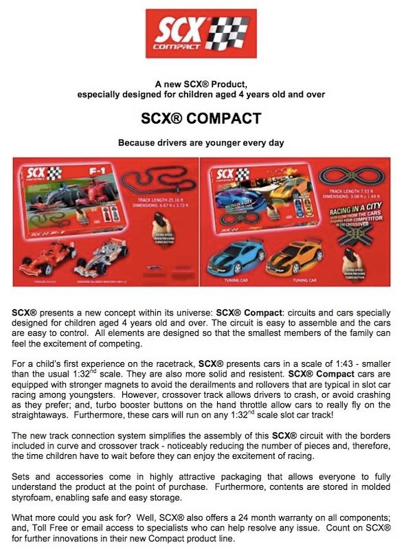 Slot Car News: SCX Compact Newsletter and new website!!!!