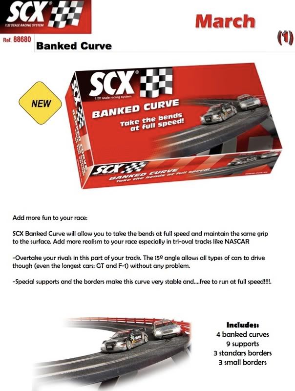 New SCX banked curve