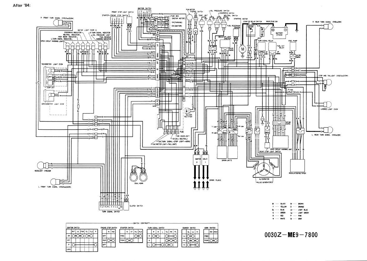 1988 Honda Shadow Vt1100 Turning Signal Wiring Diagram