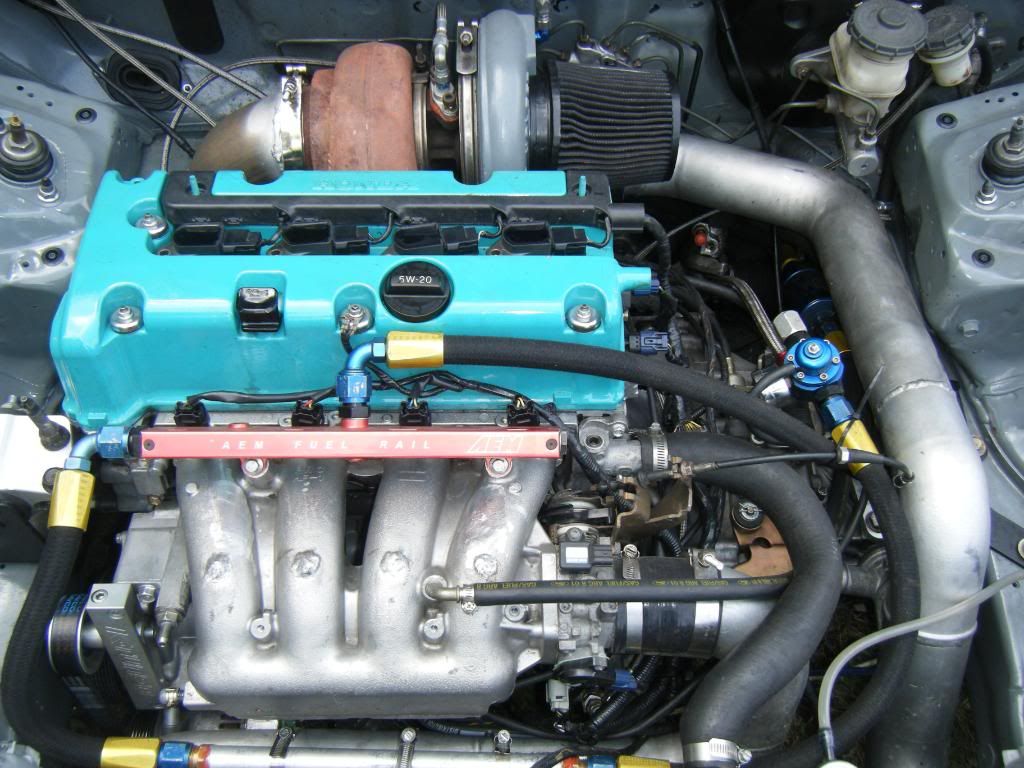 ekk2 mounts,aem fuel rail,turbo partout Honda / Acura K20a K24a