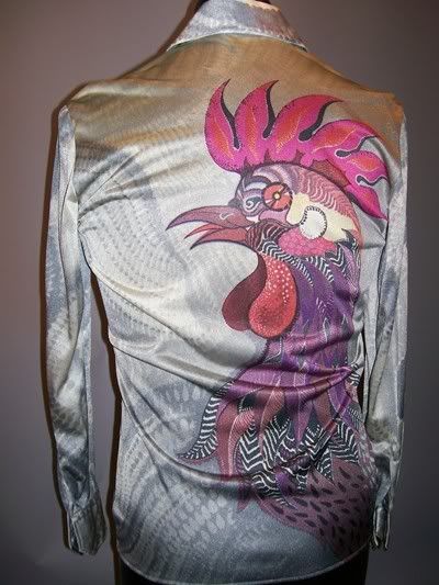 Silk Screen Printing  on Antique Silk Screen Rooster Prints By Anamarija