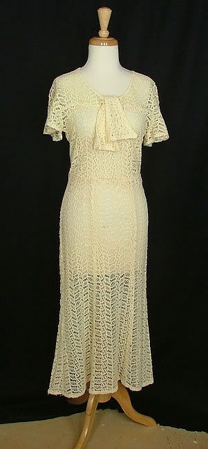 Lovely sheer lace 30s dress from ZOOSTEW on Etsy