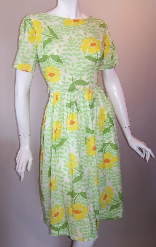 60s dress floral dress