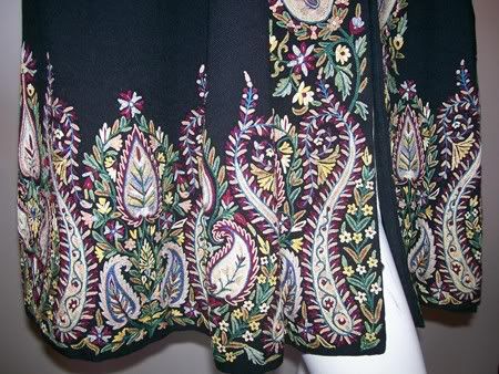 vintage cape kashmir 30s cape