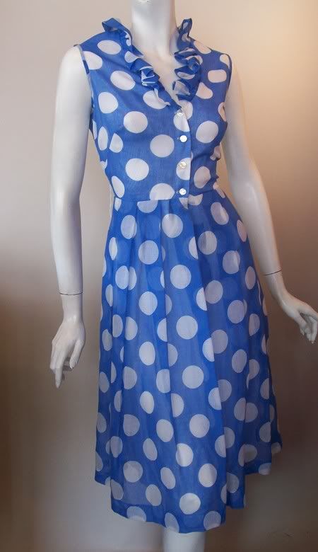 60s dress polka dot dress