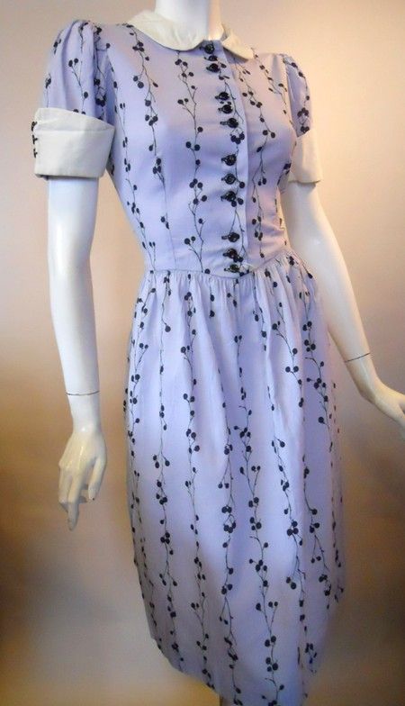 40s dress vintage dress vintage house dress