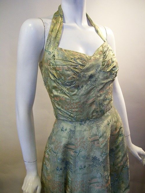 halter gown vintage gown