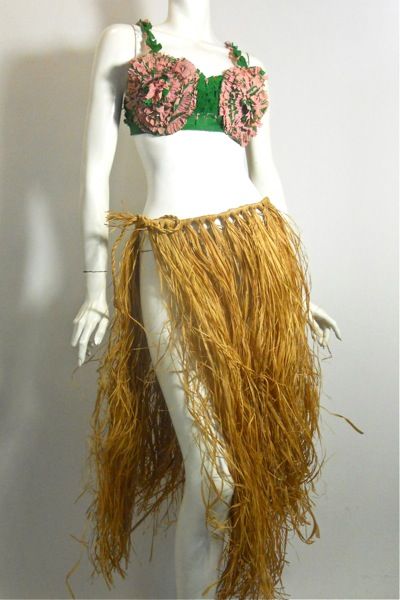 30s dress hawaiian set