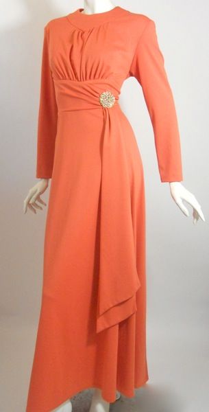 70s dress vintage gown