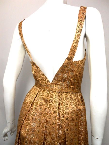 60s dress vintage clothing silk gown