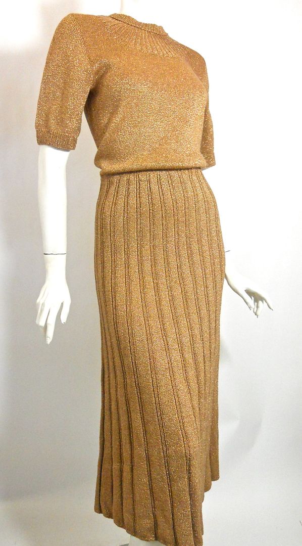 Dorothea's Closet Vintage Dress 30s Dress Knit Dress