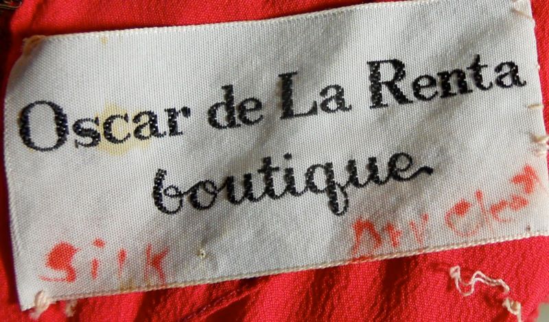 60s dress vintage oscar de la renta