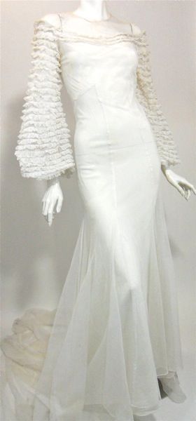 30s gown vintage clothing 30s wedding gown