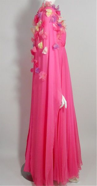 vintage gown helena barbieri chiffon gown