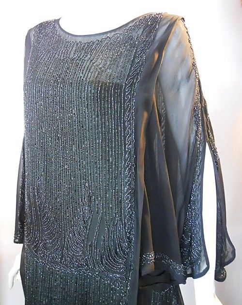 20s dress beaded dress vintage dress flapper