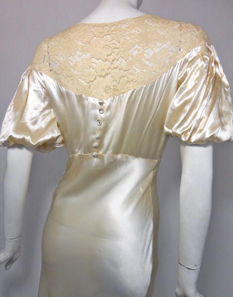 30s wedding gown vintage wedding dress