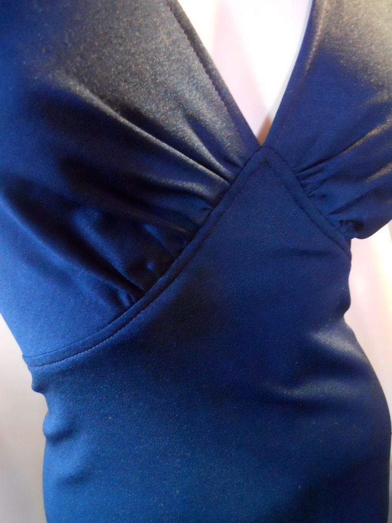 70s dress vintage clothing miss elliette blue dress