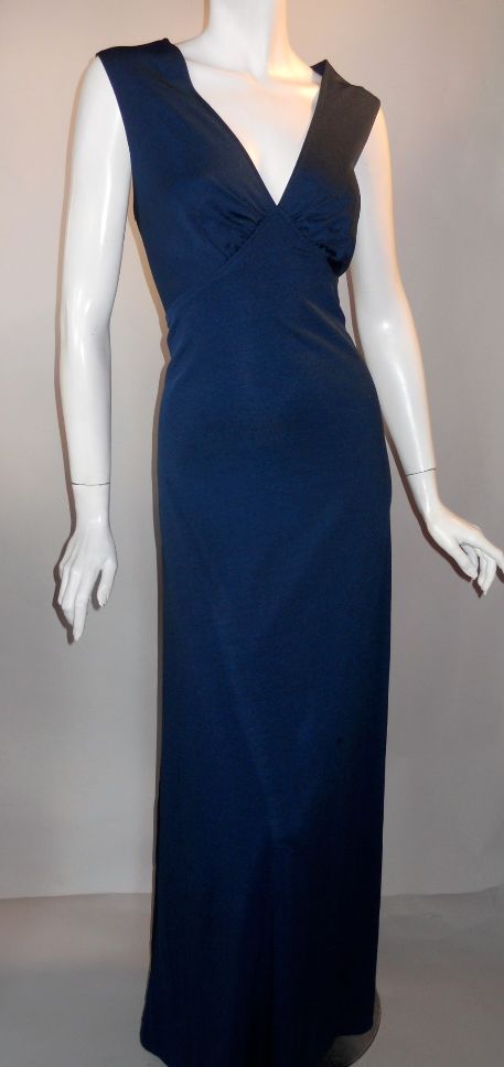 70s gown blue gown miss elliette