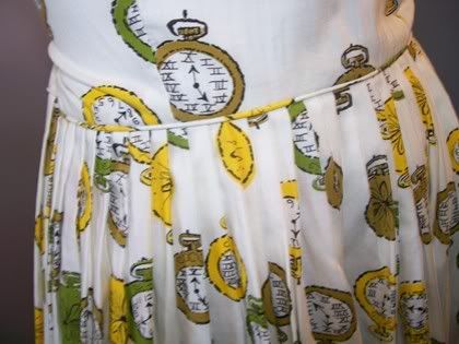vintage novelty print dress