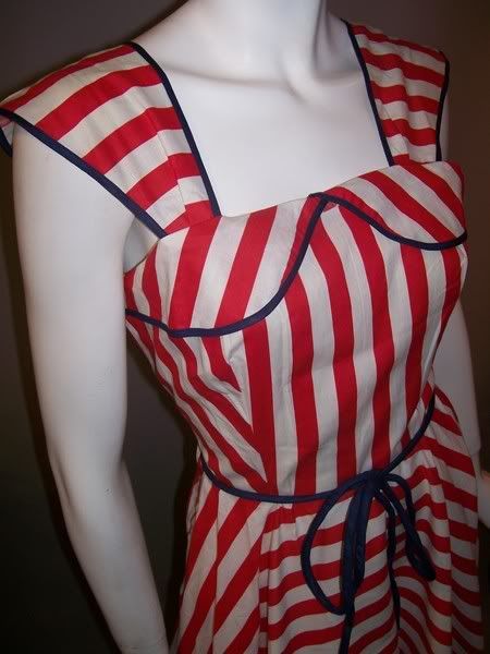 40s striped dress