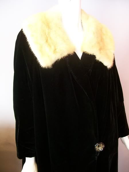 flapper coat vintage fur