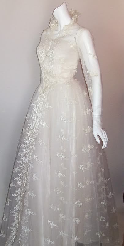 vintage wedding gown 50s wedding dress