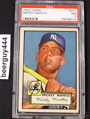 mickey mantle wallpaper. Here is what a real 1952 Topps #311 Mickey Mantle baseball card should look 