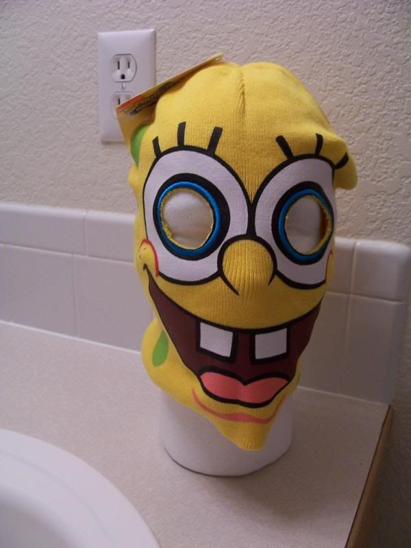 Yellow Spongebob Squarepants Full Face Ski Mask NWT New eBay