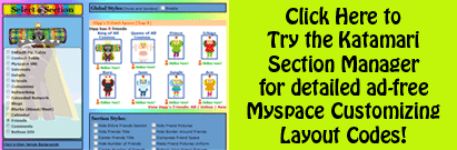 Katamari Myspace Interactive Section Manager